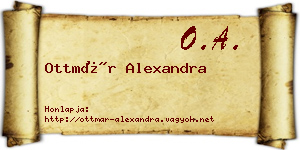 Ottmár Alexandra névjegykártya