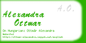 alexandra ottmar business card